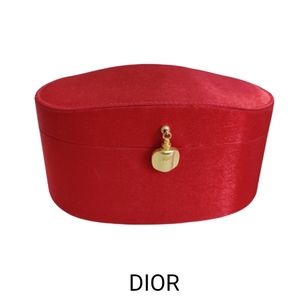 Vintage Dior Vanity Red Satin Box 💄